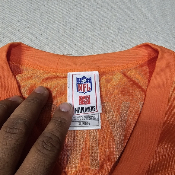 Vintage NFL Players Denver Broncos John Lynch #47 Jersey Adult Size XL Orange - Picture 5 of 7